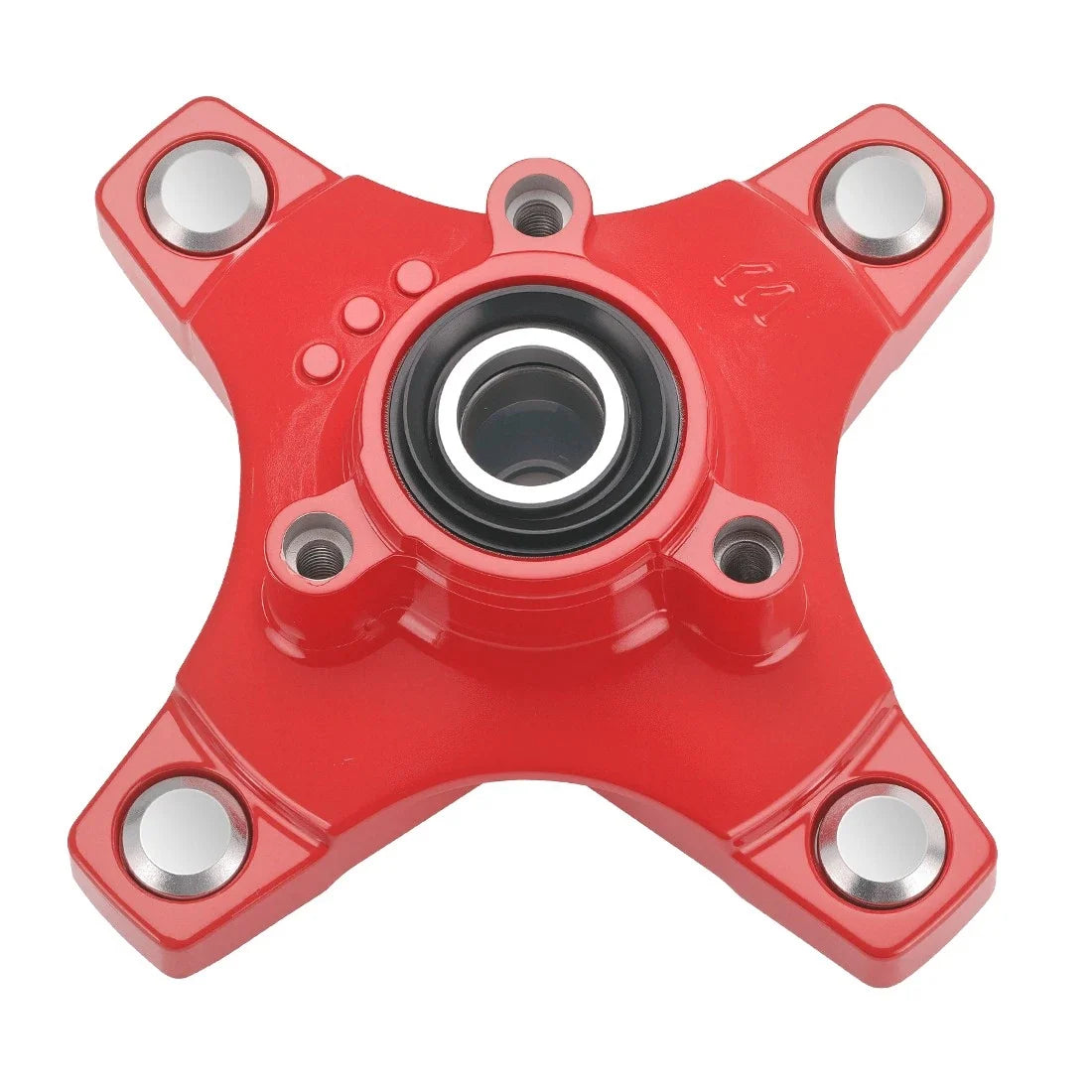 Front Wheel Hub Red for Honda Sportrax 400 TRX400EX (2002–2008) TRX400X (2009, 2012–2014)