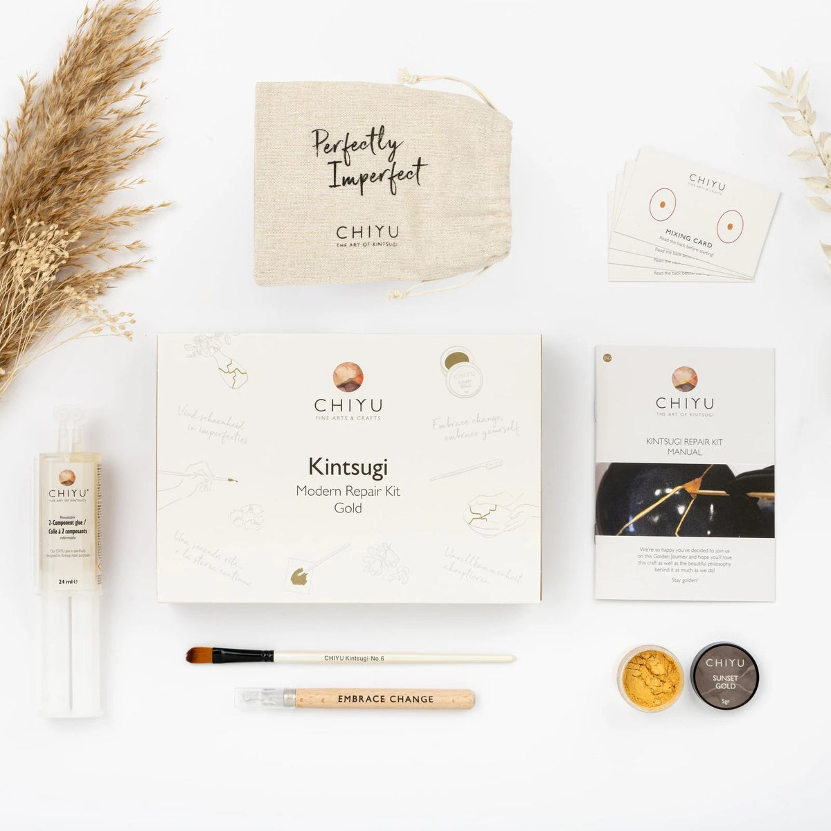 Kintsugi Repair Kit for Modern Use - Gold Glue - Food Safe