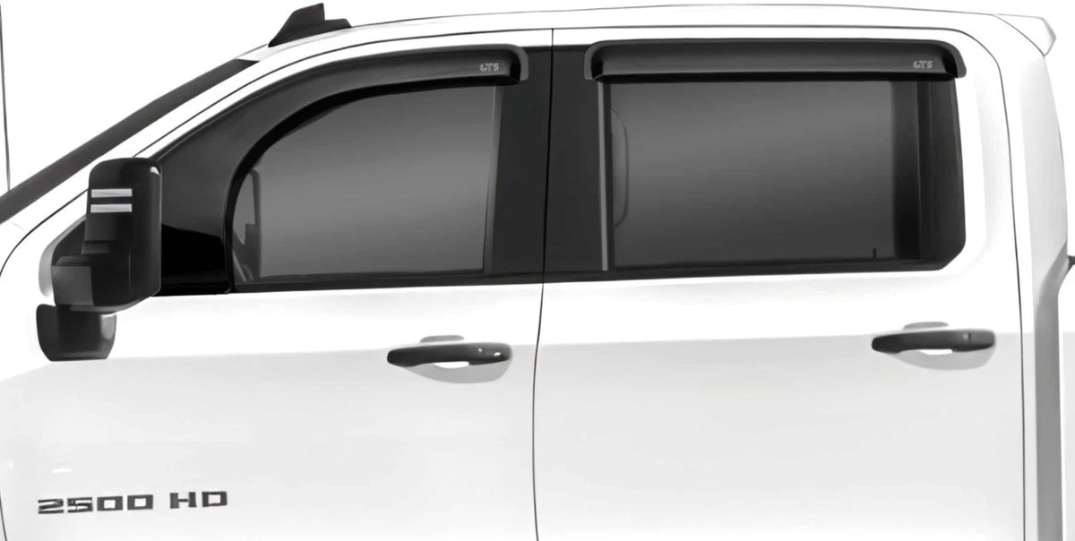 Set of 4 Bubble Rain Guards for Silverado Sierra 2500 3500 (2014–2019) 82742S
