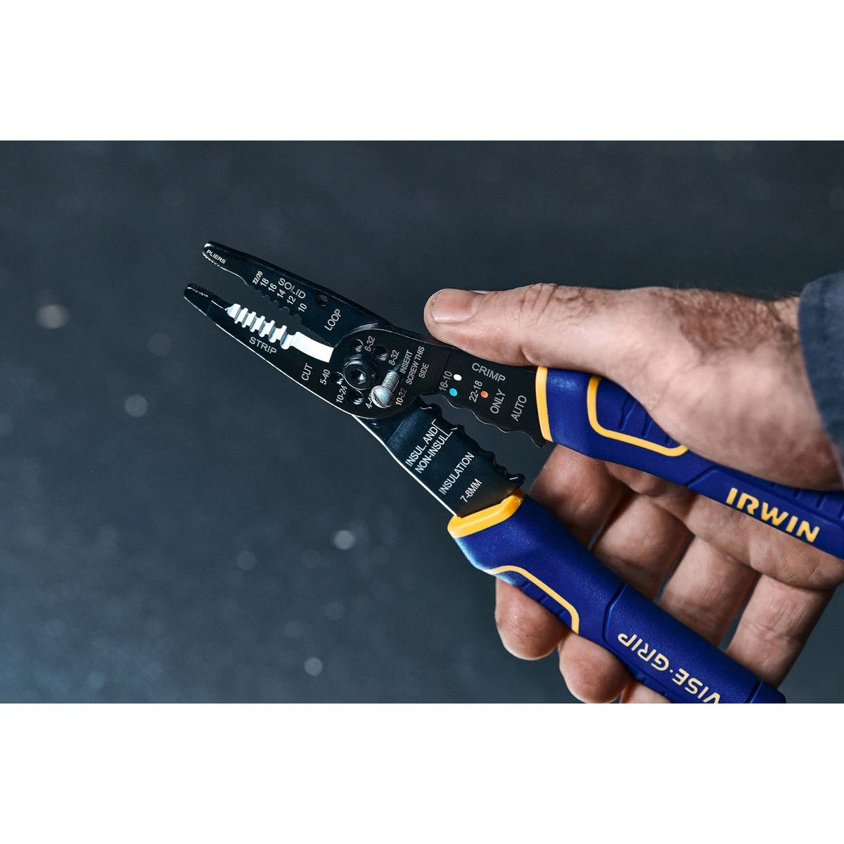 8-Inch Wire Stripper for Automotive Use (Cuts 10-22 AWG)