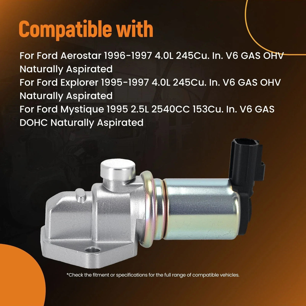 IAC Valve for Ford Explorer 1995-1997, Mazda B2500 19187398