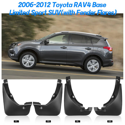 Front Splash Guards Mud Flaps for Toyota RAV4 (2006–2012)