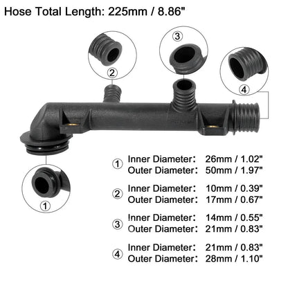 Cooling Hose Connector for BMW 318i 318ti Z3 (1991–1999) 11531714738