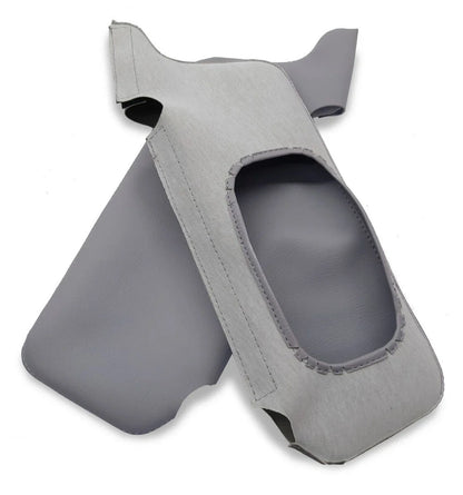 Sunvisors Cover Skin for Honda Civic (2001–2005) Gray PVC Leather