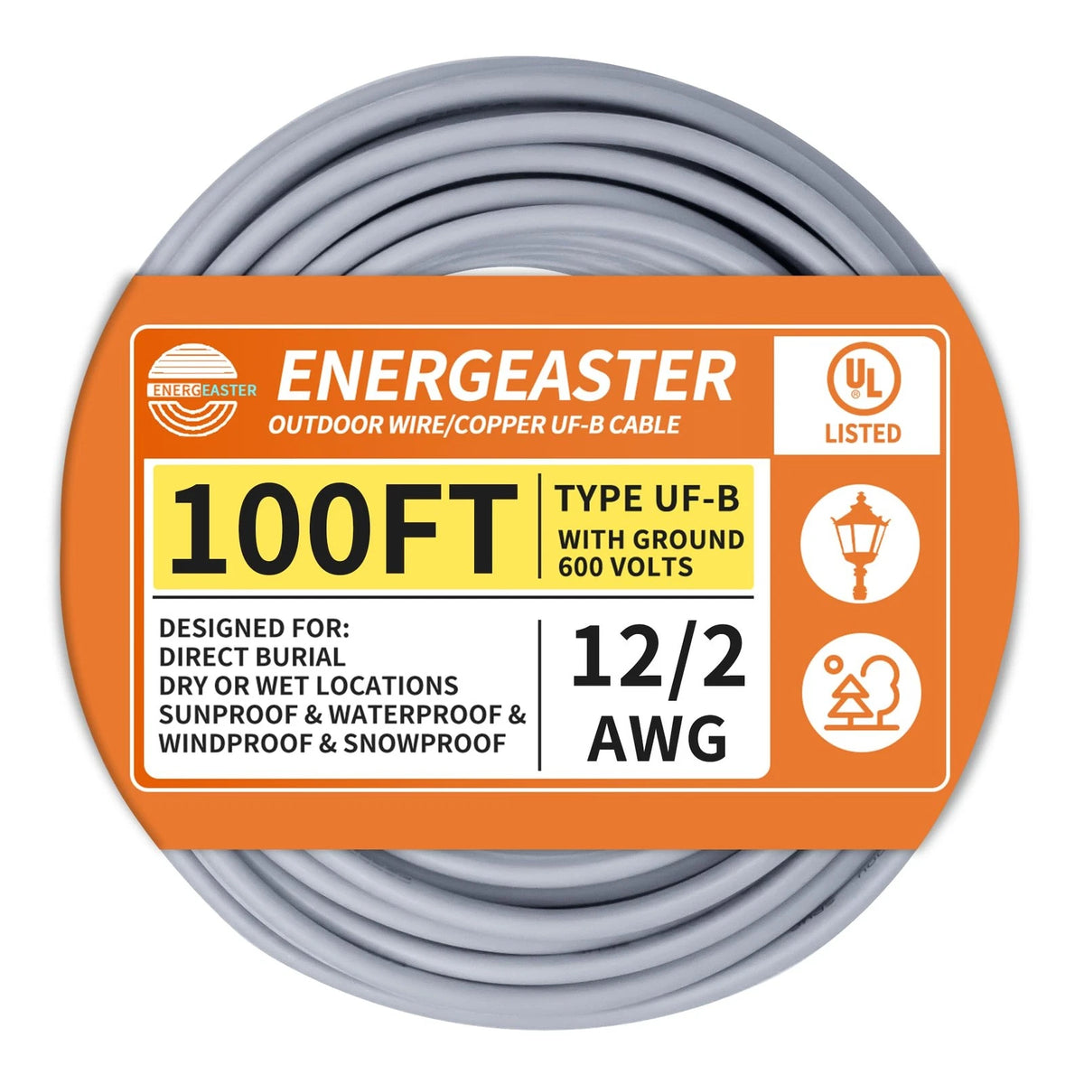 12/2 Uf-b Wire for Direct Burial (100 Ft)
