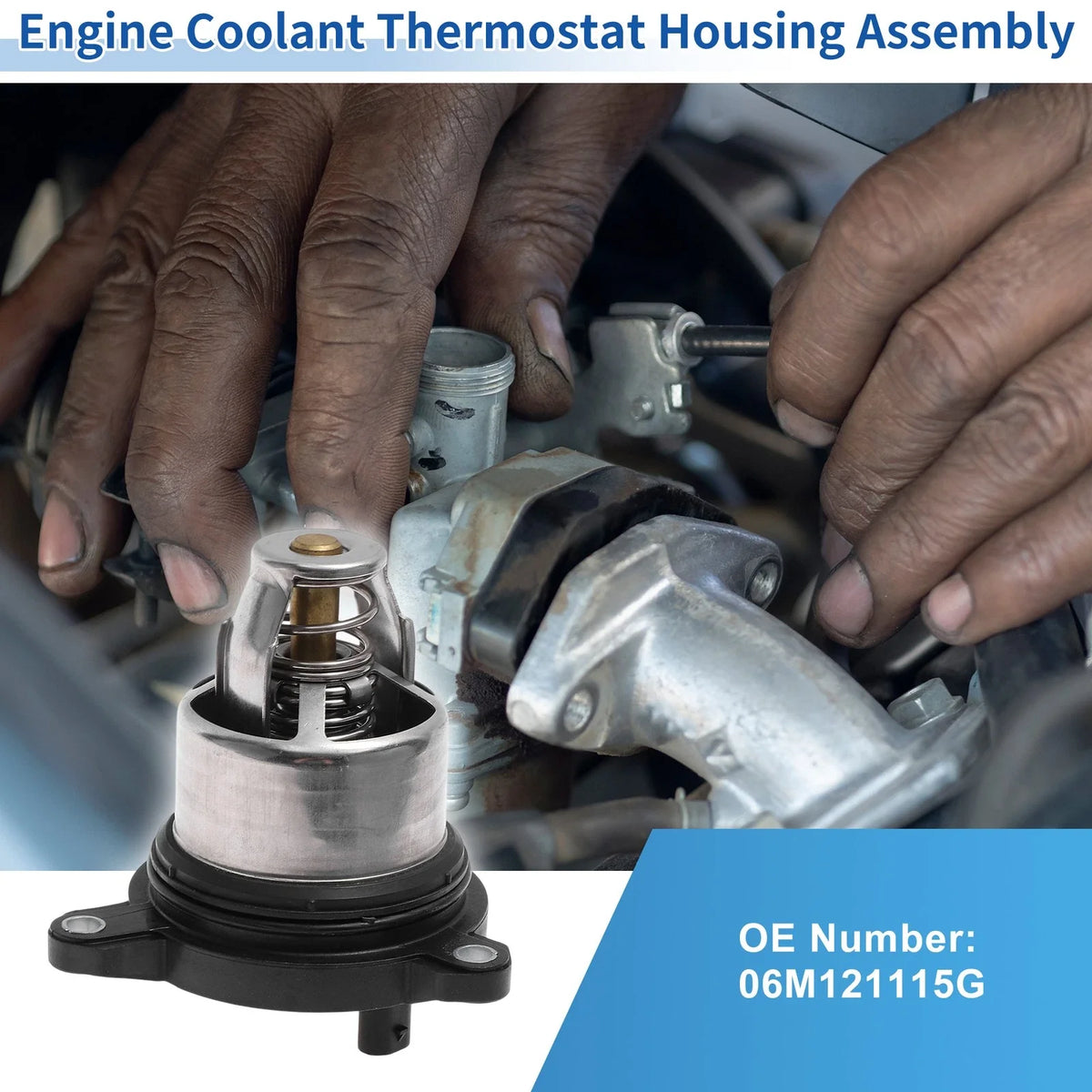 Engine Coolant Thermostat Housing Assembly No. 06M121115G for Audi A6 (2019–2024)