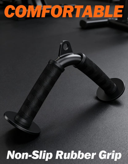Tricep V Bar Cable Attachment for Fitness Equipment (11.61 x 6.3 x 2.76")