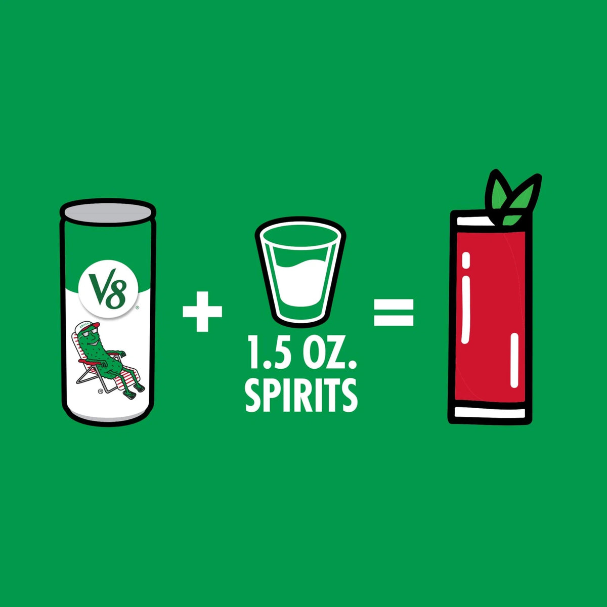 V8 Grillo's Pickles Dill Pickle Bloody Mary Mix 8 fl oz (Pack of 6)
