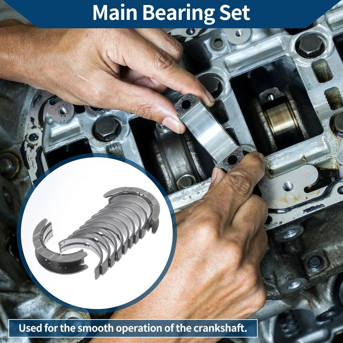 Main Bearing Set No. 11217598959 for BMW 125i (2010–2016)