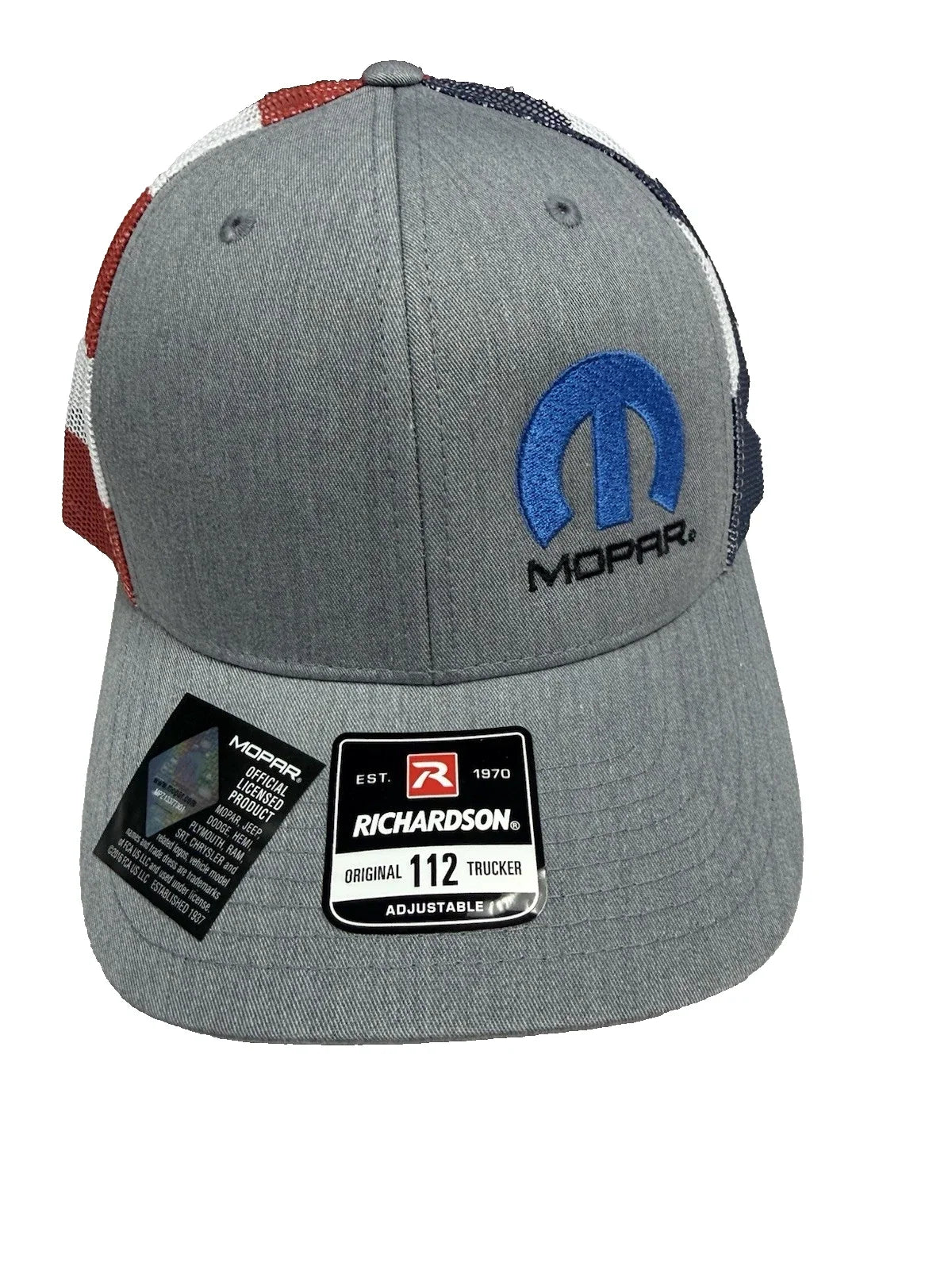Trucker Hat Cap American Flag Backing Licensed Snap Back for RAM (2010–2021)