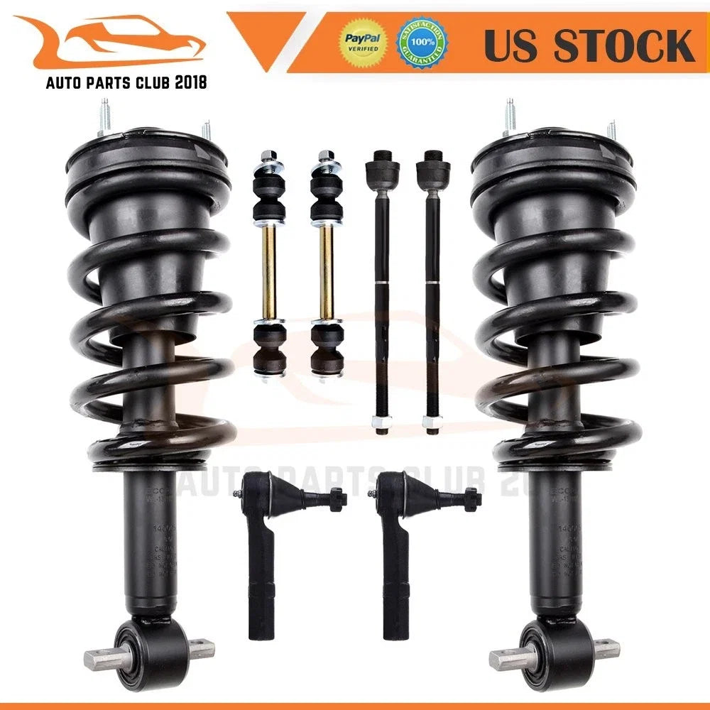 Set of 8 Front Suspension Strut Assemblies for Silverado 1500, Sierra 1500 (2007–2013)