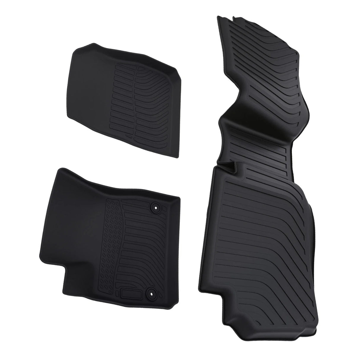 Black TPE Rubber Anti-Slip Floor Mats Set for Chevrolet Malibu (2016–2023)