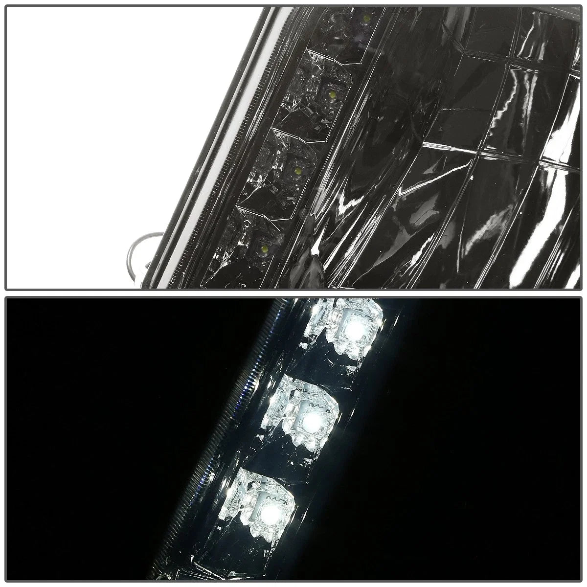 LED DRL Smoked Amber Headlight Lamps for Ford F-Series (1992–1996)