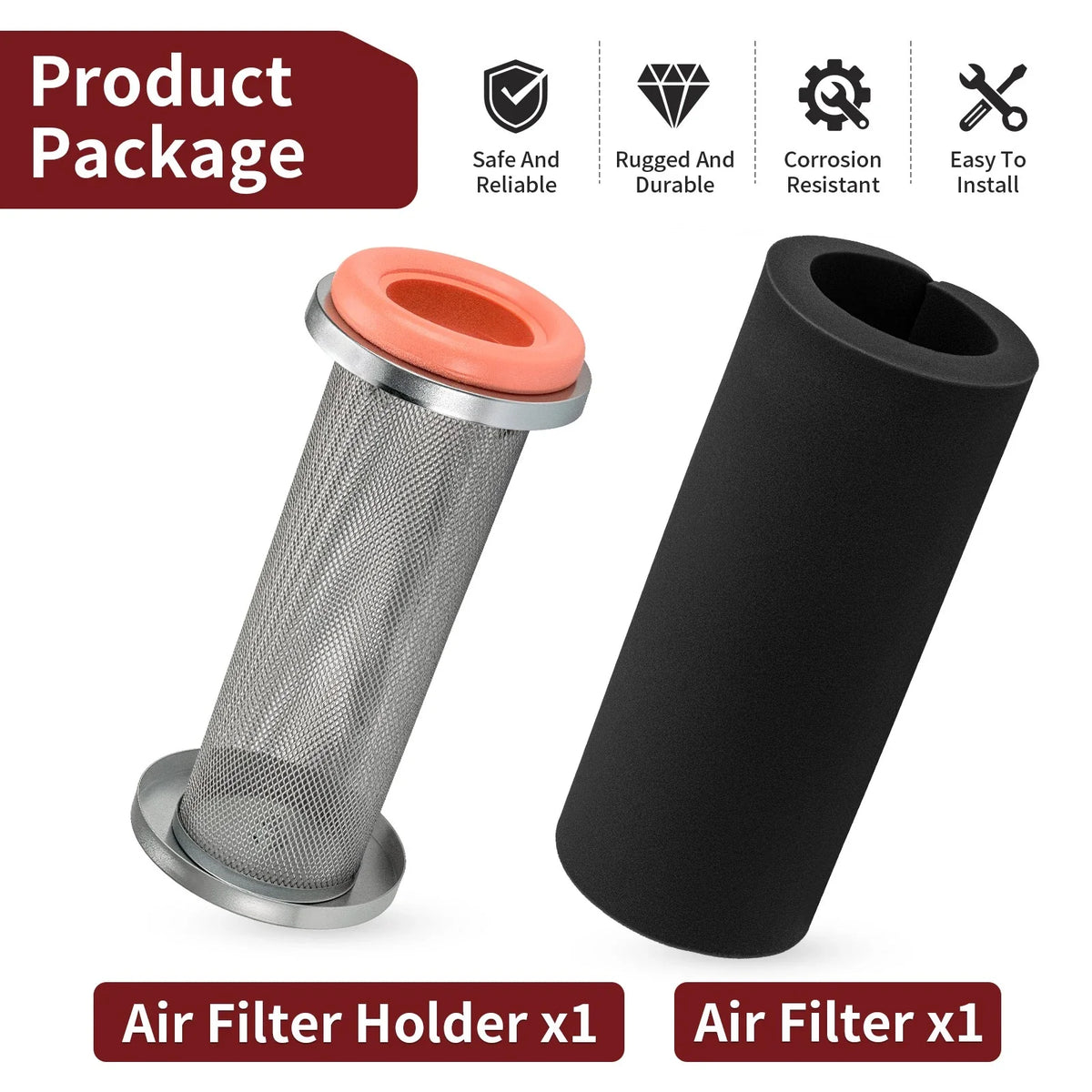 Air Filter & Cage Holder for Hisun UT UTV 500 700 (2015–2023) 17104-115-0000 17160-055-0000