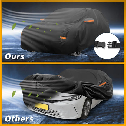Waterproof Car Cover for Toyota Camry (190T-PU, Black)