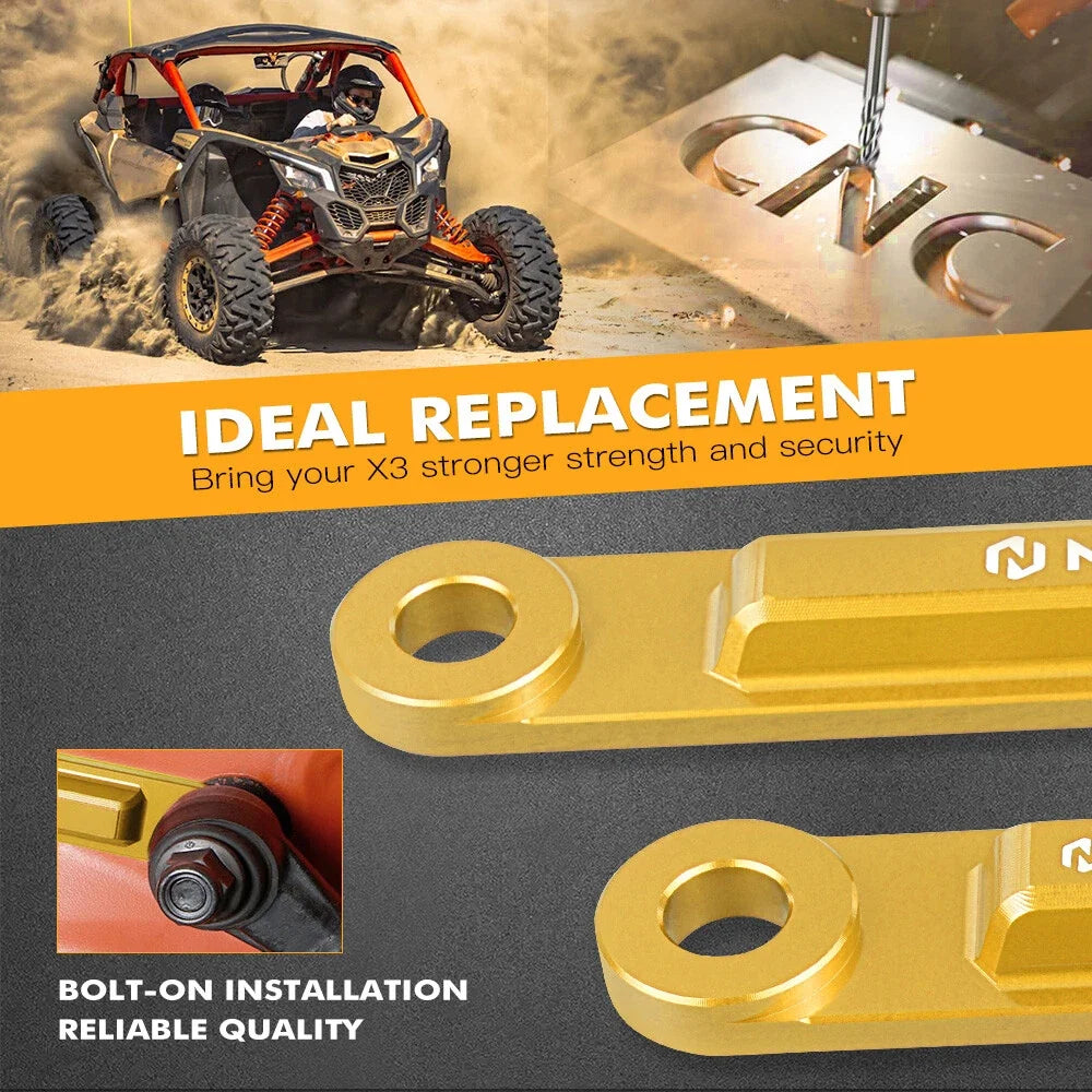 Radius Rod Race Plates for Can-Am Maverick X3 (2017–2023)