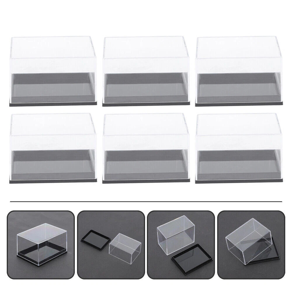 6X Transparent Plastic Display Boxes for Mineral Specimens
