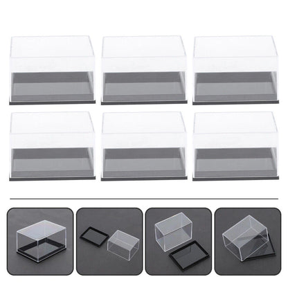 6X Transparent Plastic Display Boxes for Mineral Specimens