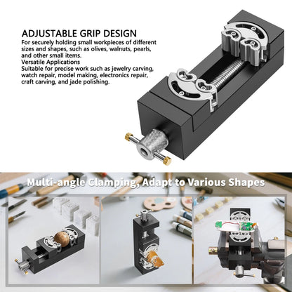 Compact Fractal Vise for Aluminum Body and Stainless Steel Components