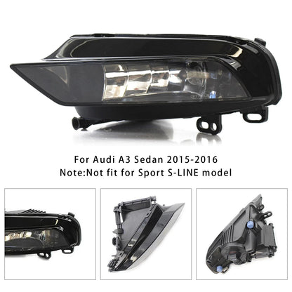 Front Left Fog Light Lamp with Bulb for Audi A3 Saloon (2015–2016) 8V0941699B
