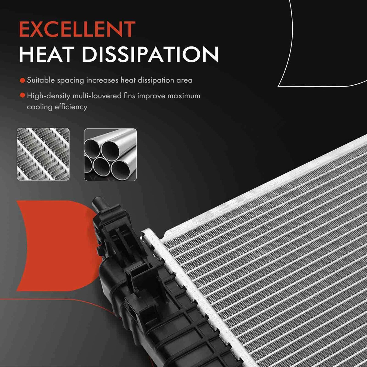 Radiator for Chevrolet Malibu (2016–2018) Buick LaCrosse (2017–2019) 23336325, GM3010583, 13574