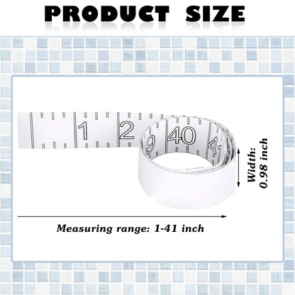 6 Pcs Fish Ruler Decal Measuring Tape Sticker 42 Inch