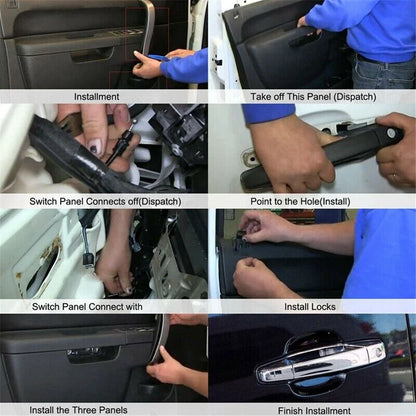 4 x Chrome Door Handle Covers for Cadillac Escalade, Chevrolet Silverado, GMC Yukon