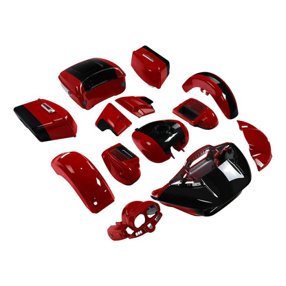 Fairings Body Work for Harley Touring Road Glide (2015–2024) Billiard Red/Vivid Black