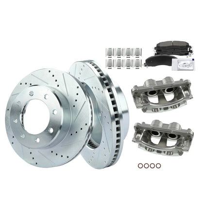 2X Brake Kit With Calipers for Ram 2500 3500 (2016–2018) - 18103286, BR900658, P1399