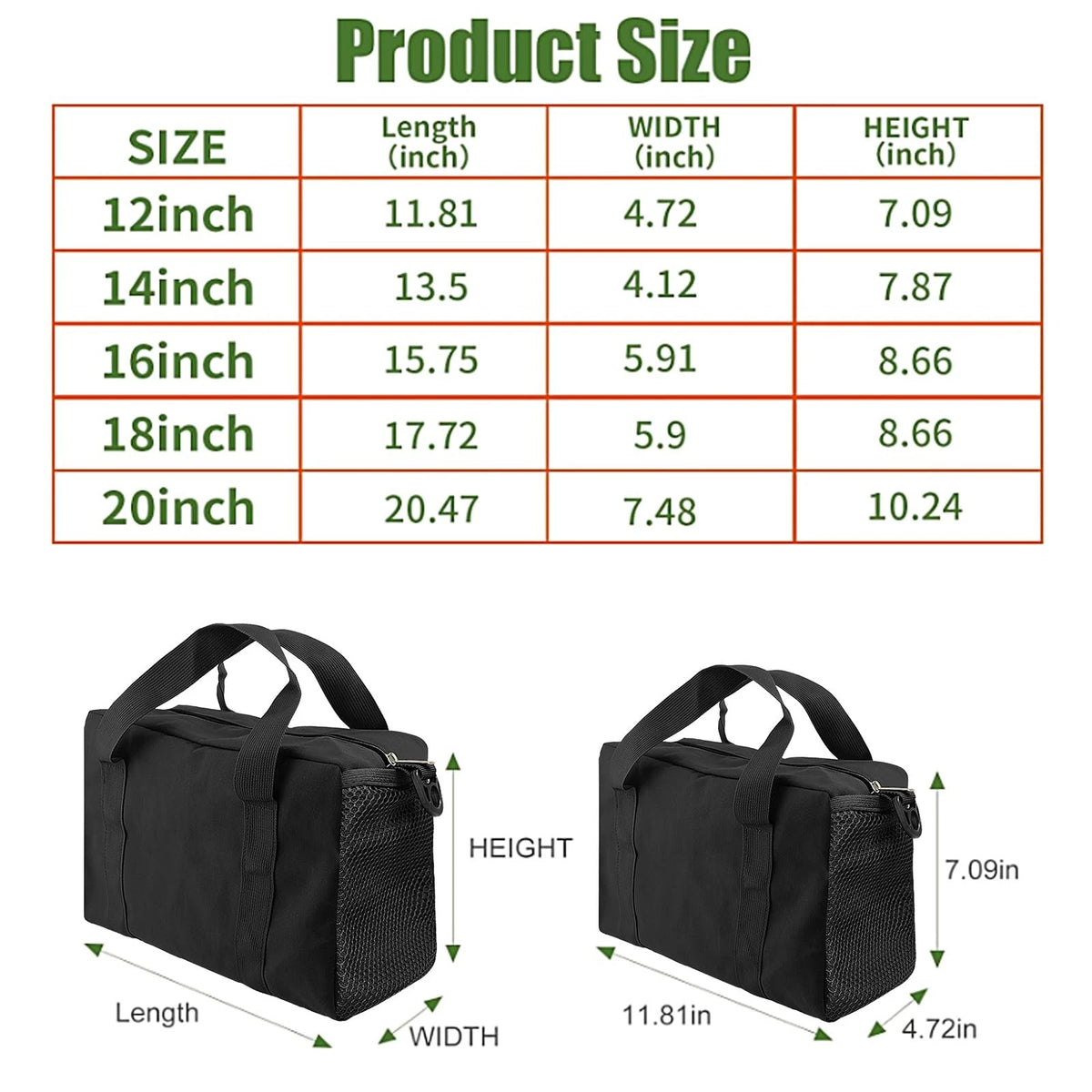 16 Inch Tool Organizer Tote Bag for Tools (16 Inch)