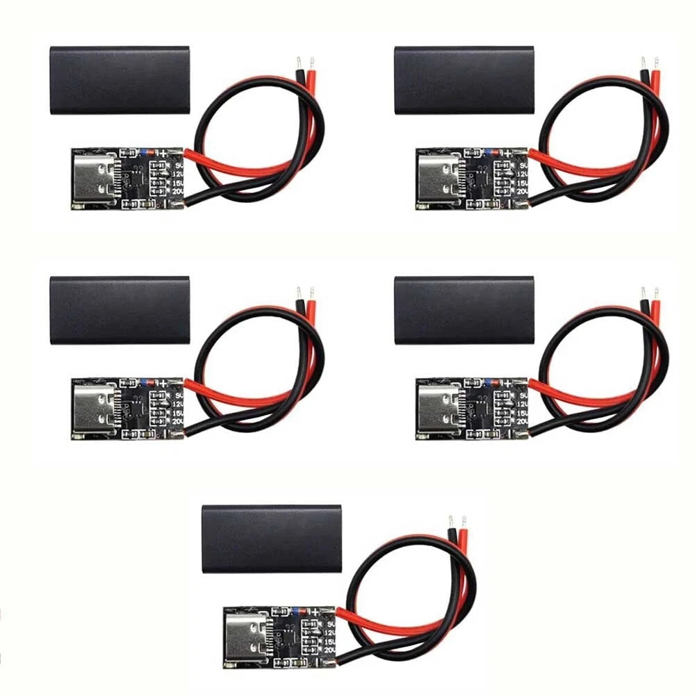 5Pcs USB-C PD QC Decoy Board Trigger Adjustable Voltage Power Module