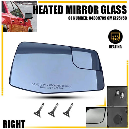 Heated RH Mirror Glass for Chevrolet Silverado 1500 GMC Sierra 1500 (2019–2023)