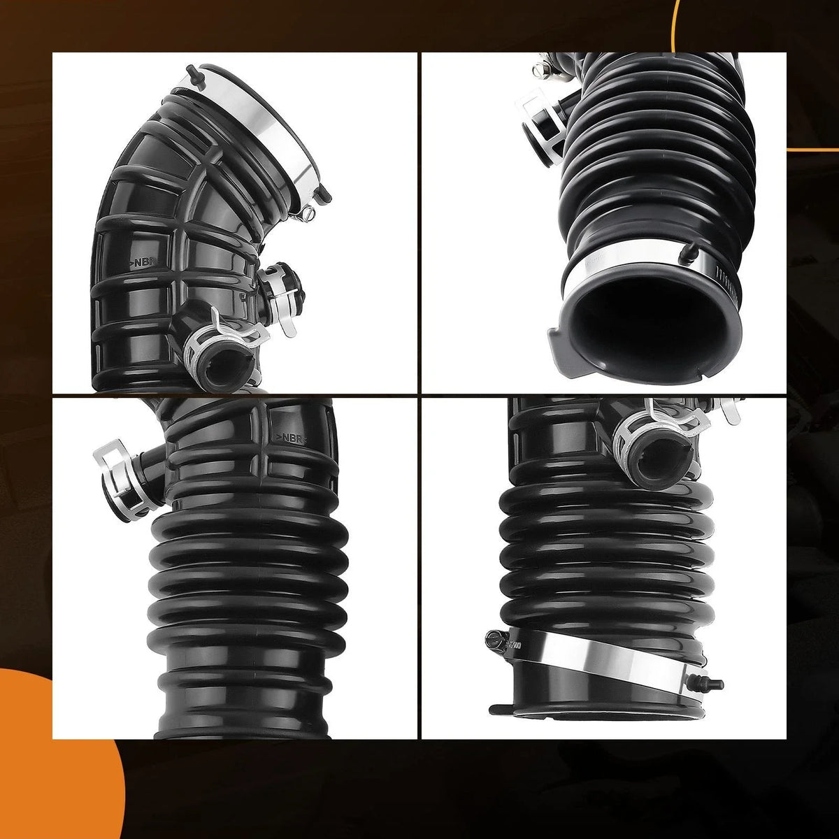 Set of 2 Air Intake Hose Tubes for Infiniti G35 (2007–2008) EX35 (2008–2010) 3.5L