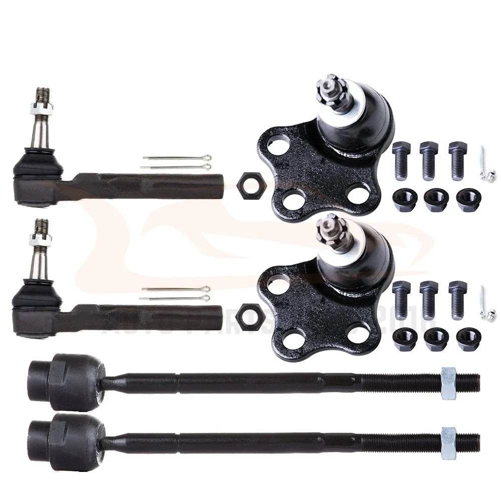 Set of 6 Inner Outer Tie Rods Lower Ball Joints for Chevrolet Classic (2004–2005)