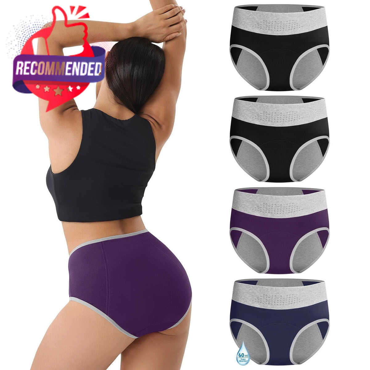 Leak-proof Period Underwear for Women - Incontinence & Postpartum Panties