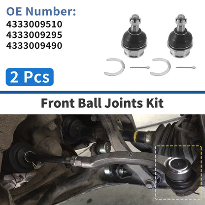 2X Front Lower Ball Joints for Toyota Tacoma (2005–2022) No. 4333009510