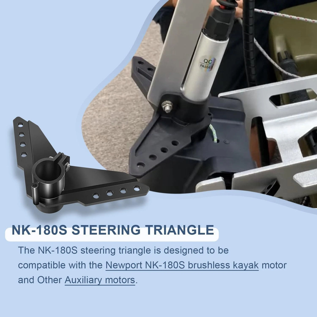Steering Triangle Mounting Bracket for NK-180S Brushless Kayak