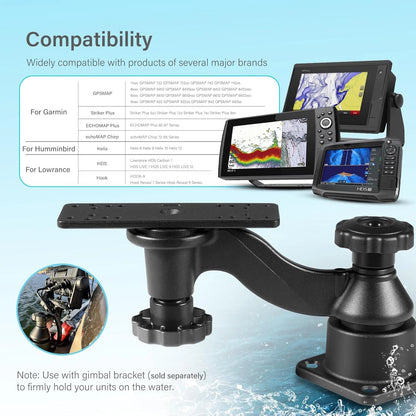 Fish Finder Mount for Garmin Fishfinders & Chartplotters (6-inch Swing Arm)