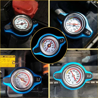 High Pressure Radiator Cap w/ 1.1Bar Gauge for
