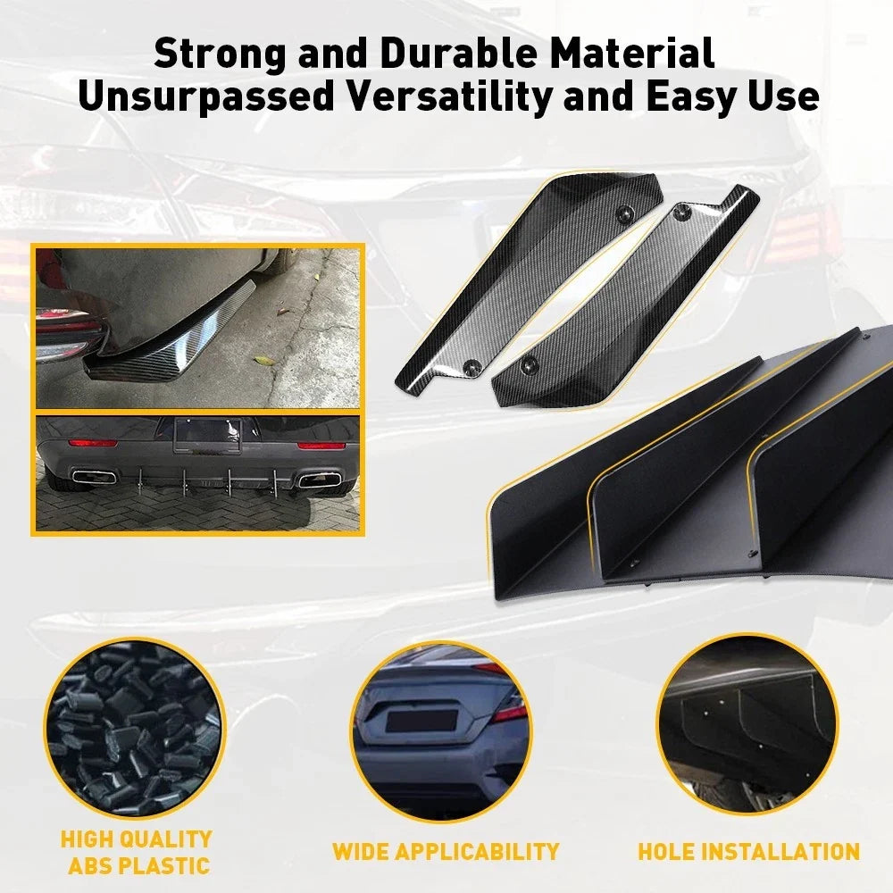 Rear Splitter + 4 Fins Diffuser for Subaru Impreza WRX STI