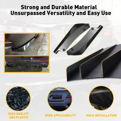 Rear Splitter + 4 Fins Diffuser for Subaru Impreza WRX STI