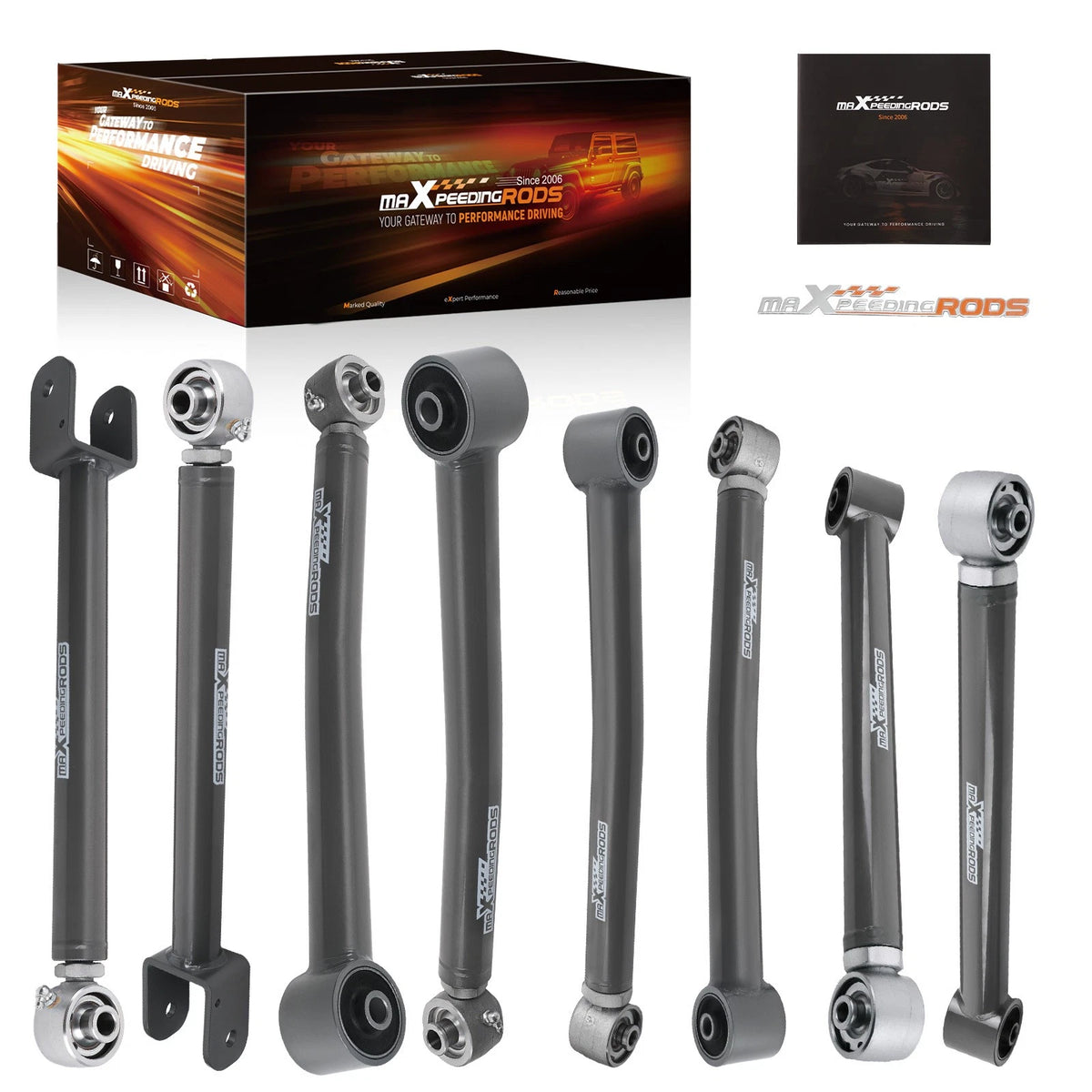 Full Set Adjustable Control Arms for Jeep Wrangler JK (2007–2018) RDBP72