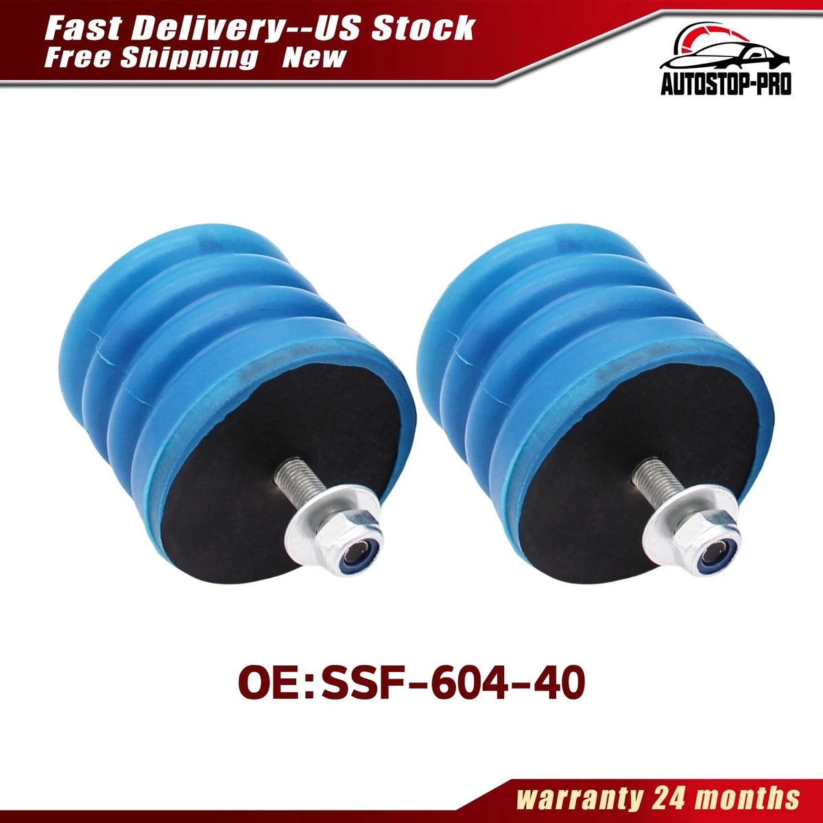 2X Air Suspension Helper Spring Kit for Tacoma Tundra 4Runner (SSF-604-40)
