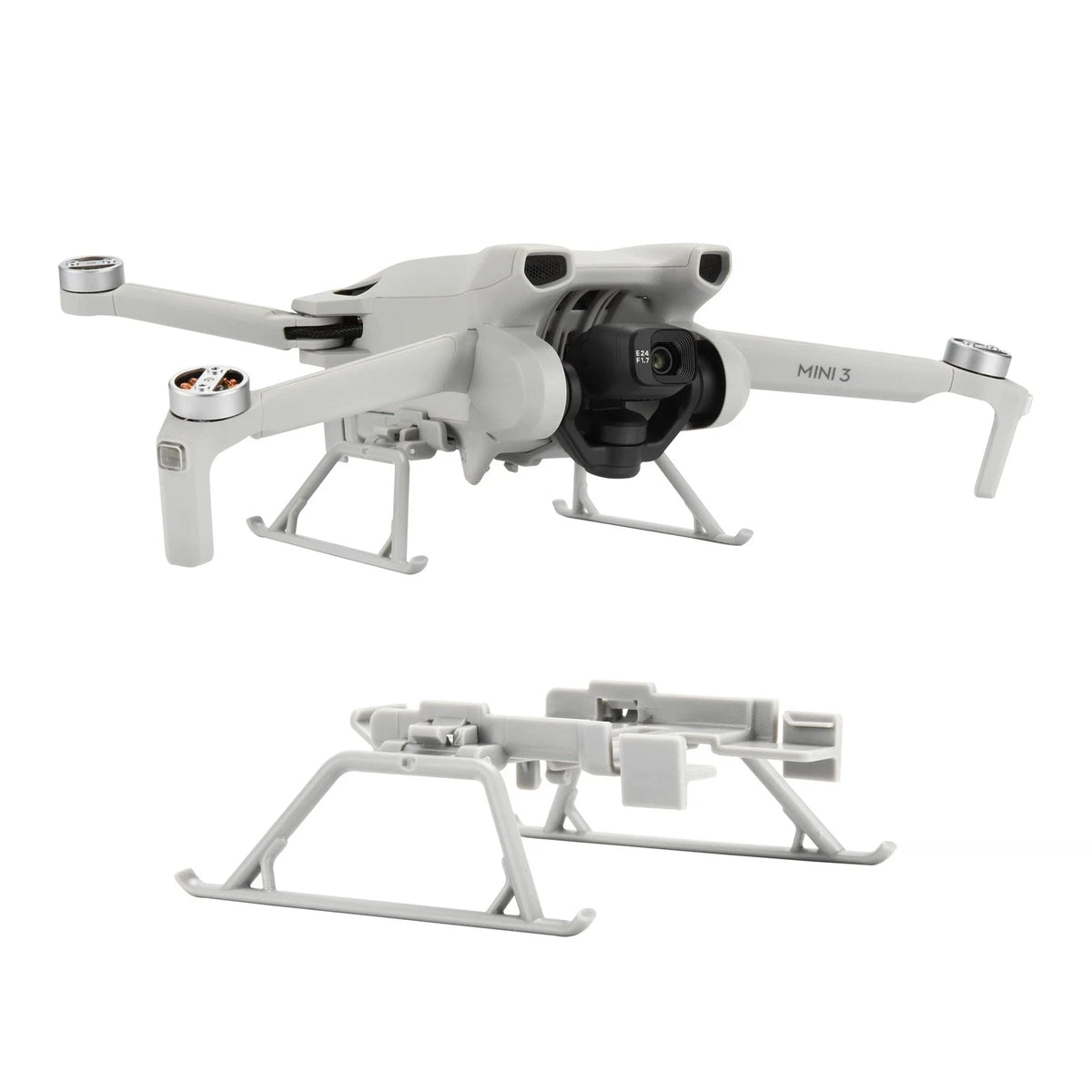 Landing Gear for DJI Mini 3/Mini 3 Pro (2023–2023) Foldable Extended Kit White