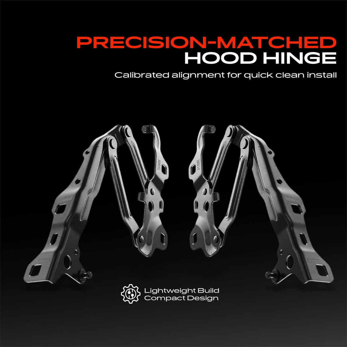 2X Hood Hinge for Jeep Grand Cherokee (2022–2024) 68370257AB, 68370256AB, CH1236168, CH1236169