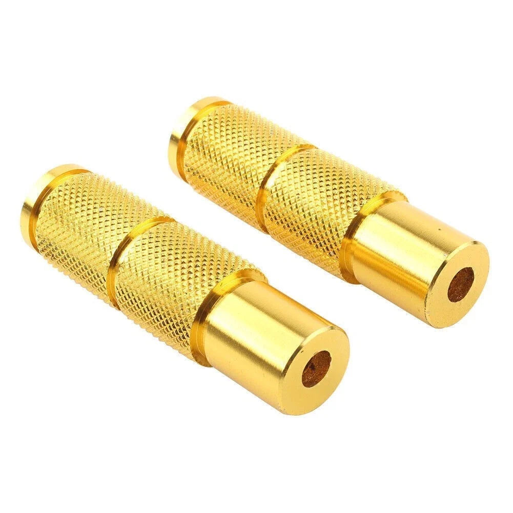 Set of 2 Rear Footpegs for Universal Motorcycle (All Years) - Yellow
