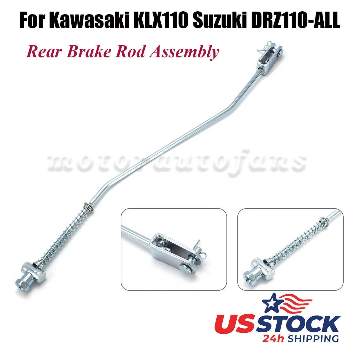 Rear Brake Rod Assembly for Kawasaki KLX110, Suzuki DRZ110 (2003–2023)