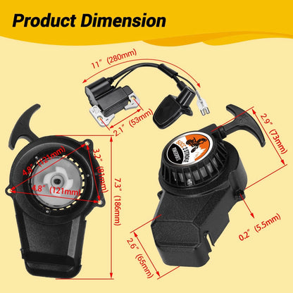 Alloy Recoil Pull Starter for SYX Moto 50cc Dirt Bike