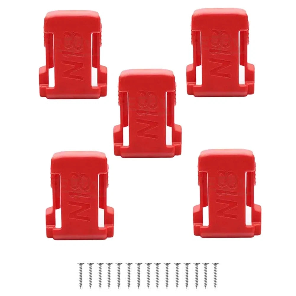 Organizer for 18V Tool Batteries with Belt Clip Holder
