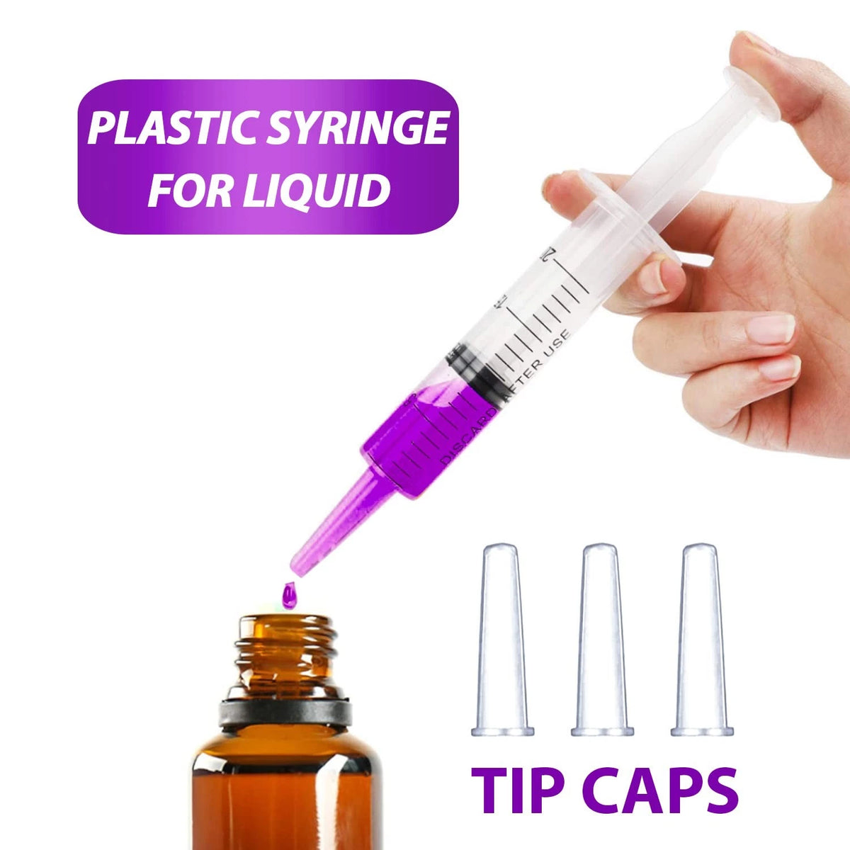 3X 60ml Syringe for Liquid Measurement, Oral, Scientific Labs